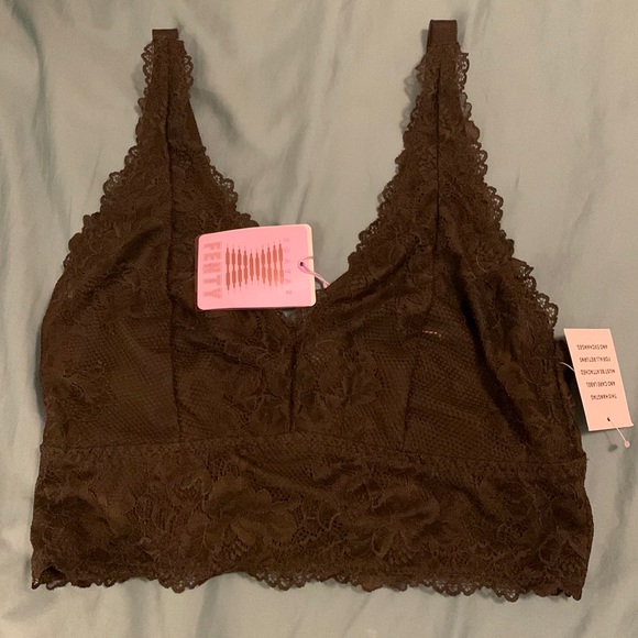Savage X Fenty Other - NWT, chocolate brown, long-line, lace bralette. Never worn, only tried on.